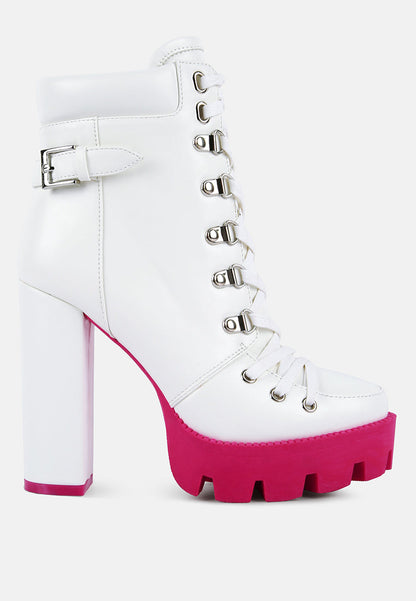 larch cushion collared biker boots by London Rag