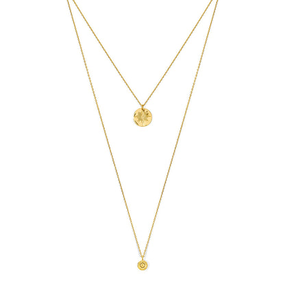 Layered North Star Bullet Necklace by SLATE + SALT