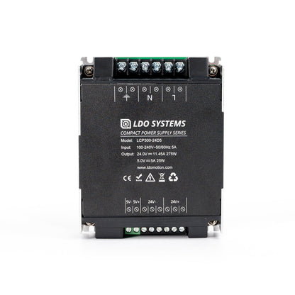 LDO LCP300-24D5 300W 24V and 5V Compact Power Supply (PSU)