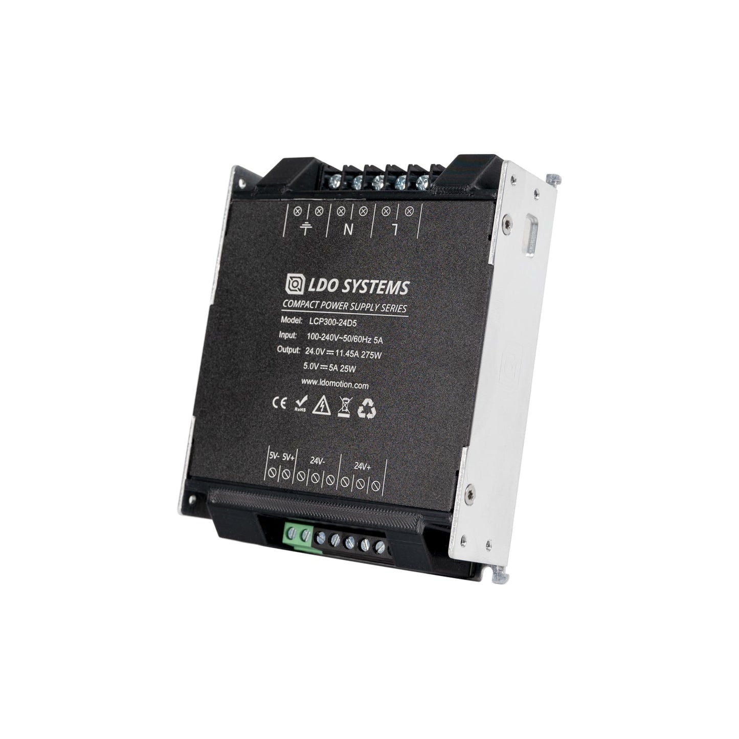 LDO LCP300-24D5 300W 24V and 5V Compact Power Supply (PSU)