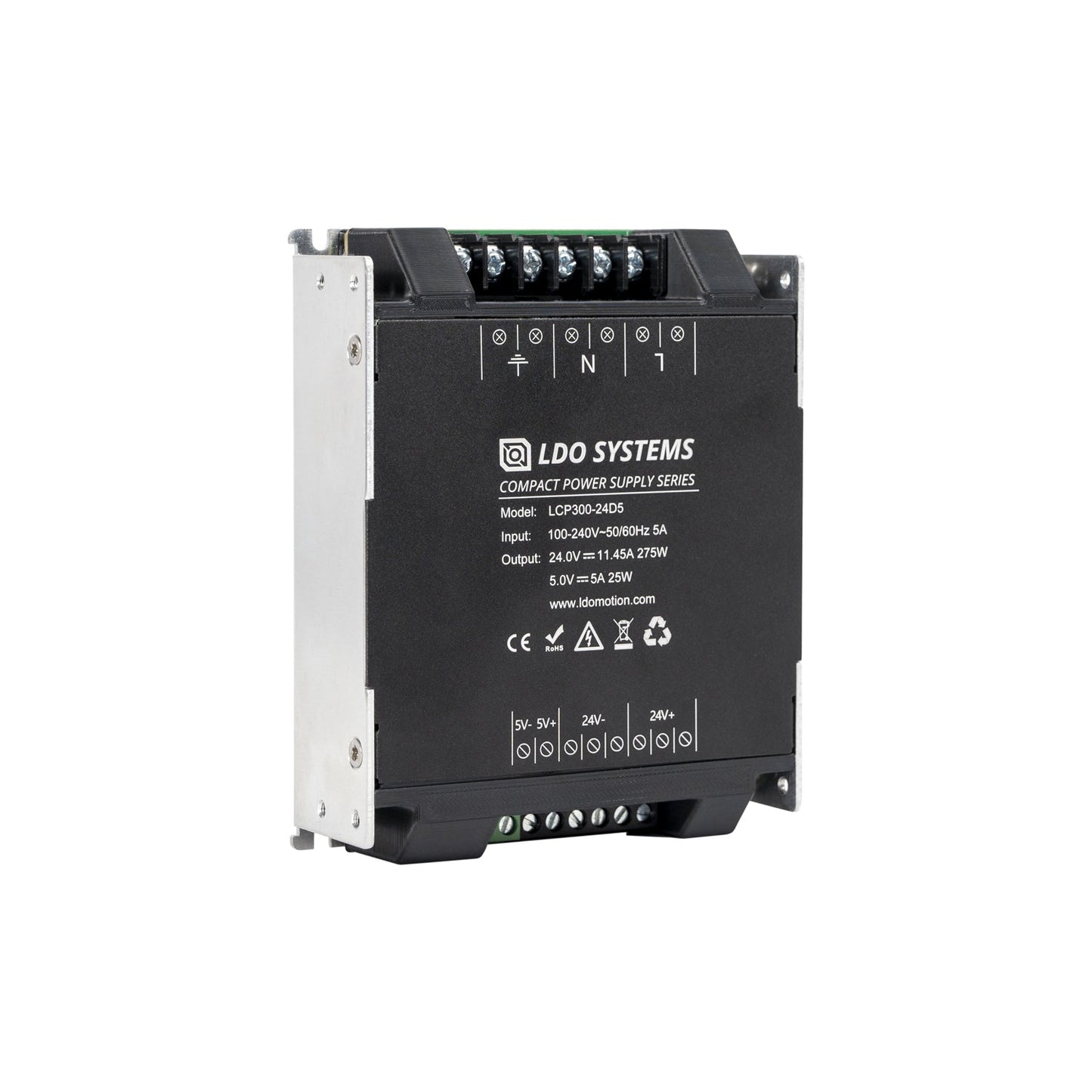 LDO LCP300-24D5 300W 24V and 5V Compact Power Supply (PSU)