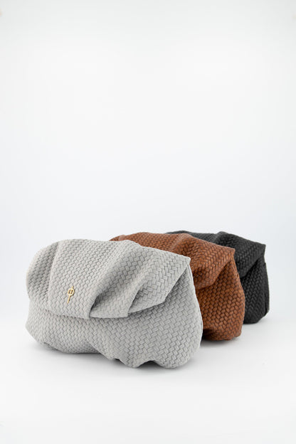 Leda Braid Handbag Grey by Ladiesse