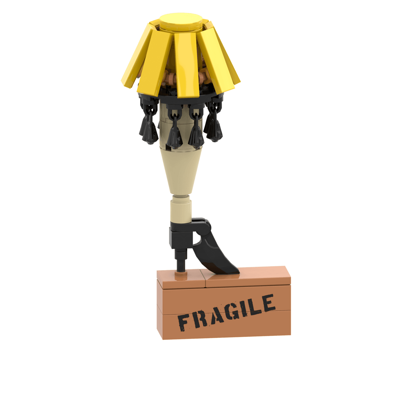 Christmas Story Leg Lamp Display - Christmas Ornament - Custom Printed - Made Using LEGO® Parts