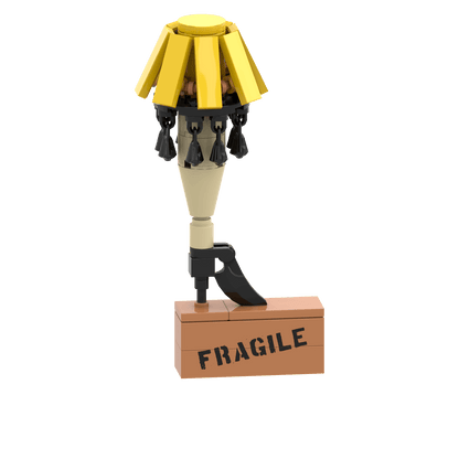 Christmas Story Leg Lamp Display - Christmas Ornament - Custom Printed - Made Using LEGO® Parts