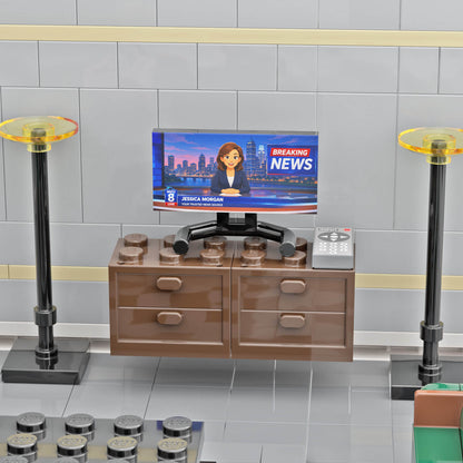 TV Remote - Custom Printed Tile - Made Using a LEGO® Part