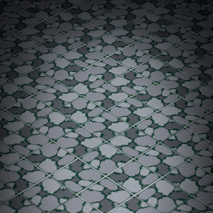 Cobblestone Flooring (Plant Overgrowth) - Custom Printed 2x2 Tile made using LEGO part