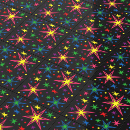 80's Arcade Carpet 6x6 Tiles (Bursts) - (Pack of 10)