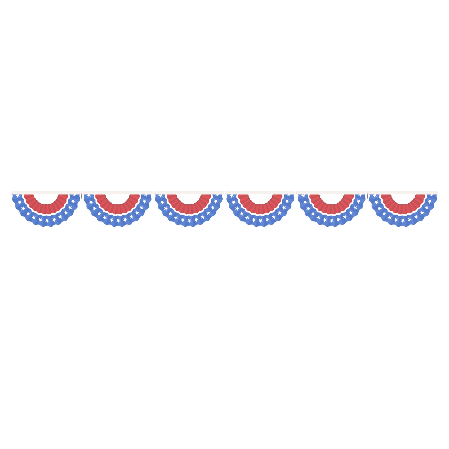 Red, White & Blue Bunting - Patriotic USA - Custom Printed - Made Using LEGO® Parts