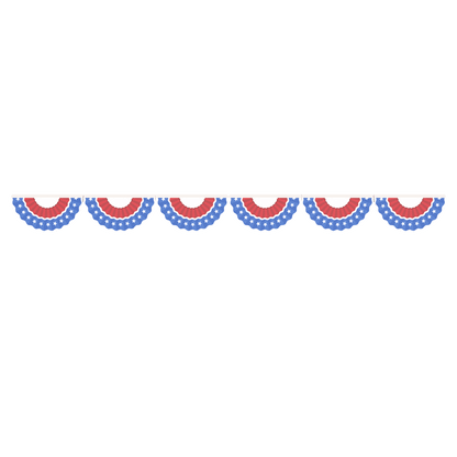 Red, White & Blue Bunting - Patriotic USA - Custom Printed - Made Using LEGO® Parts