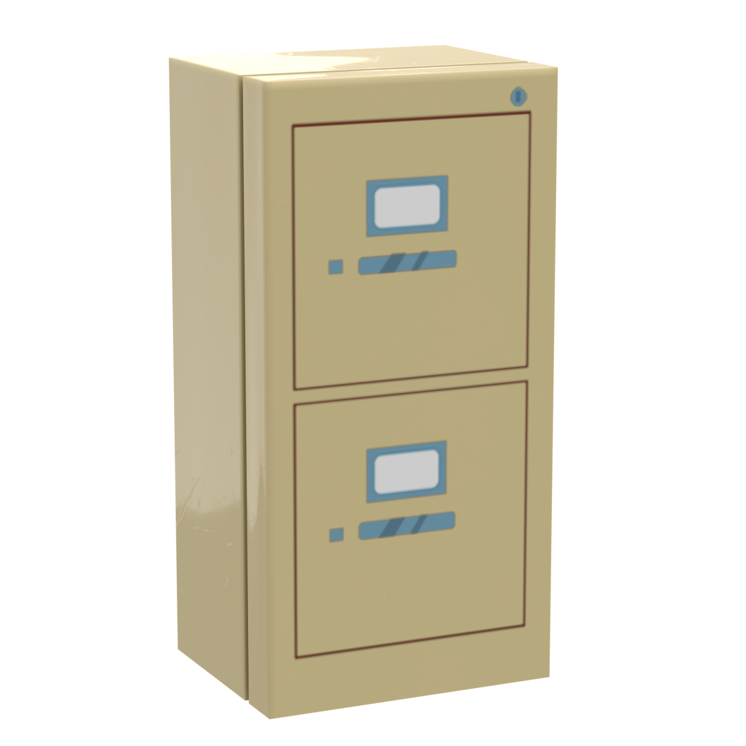 Filing Cabinet for Minifigs made using LEGO parts - B3 Customs