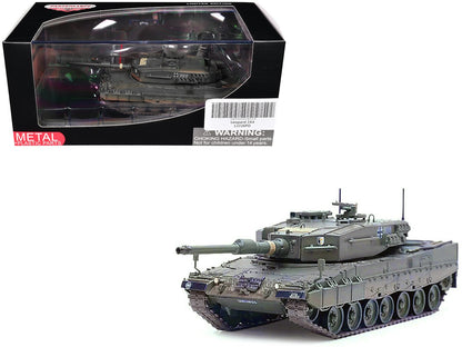 Leopard 2A4 Main Battle Tank with Snorkel "Green Camouflage" German Army "Armor Premium" Series 1/72 Diecast Model by Panzerkampf  free shipping USA