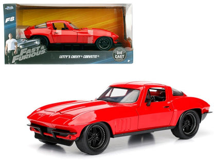 Letty's Chevrolet Corvette Fast & Furious F8 "The Fate of the Furious" Movie 1/24 Diecast Model Car by Jada  free shipping USA