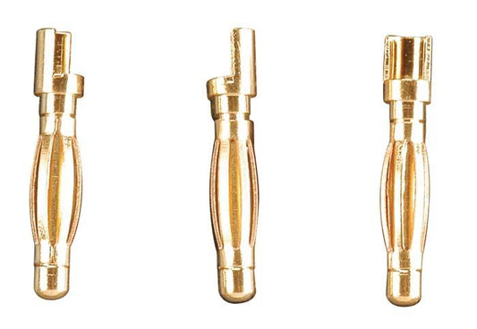 Great Planes Gold Plate Bullet Connector Male 2mm (3) GPMM3110