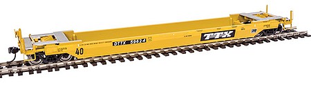 Walthers Proto 109121 HO Scale Gunderson Rebuilt All-Purpose 40' Well Car - Ready-to-Run -- TTX DTTX #59624 (Old Logo)