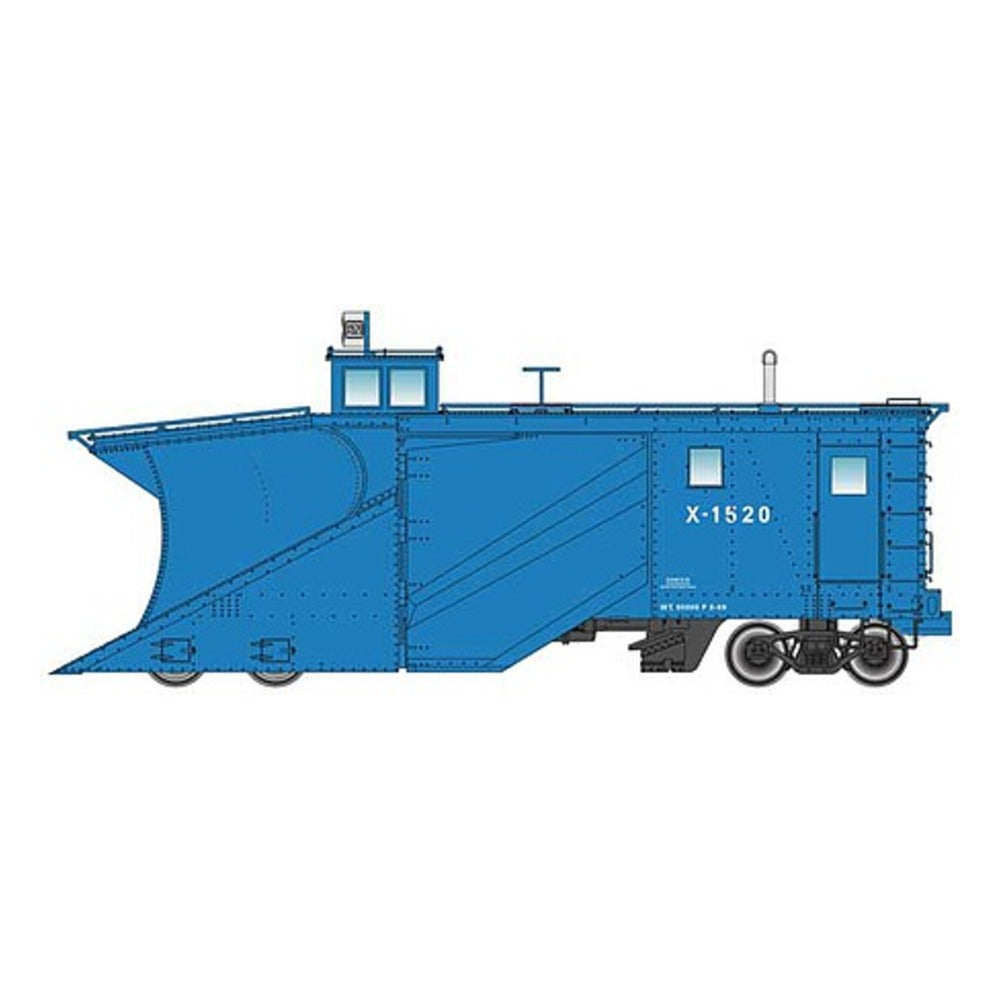 Walthers Proto 110026 HO Scale Russell Snowplow - Ready to Run -- Great Northern #X-1520 (Big Sky Blue)