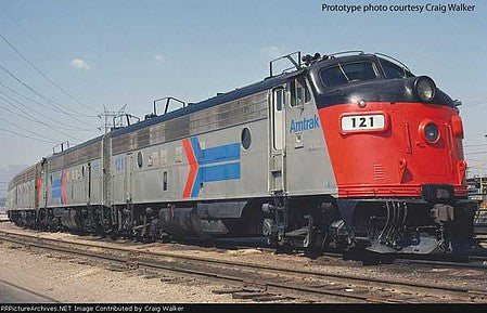 Walthers Proto 49513 HO Scale EMD FP7 - F7B Standard DC -- Amtrak 121, 164 (Ex-SP, Phase I red, Platinum Mist, black with headless arro