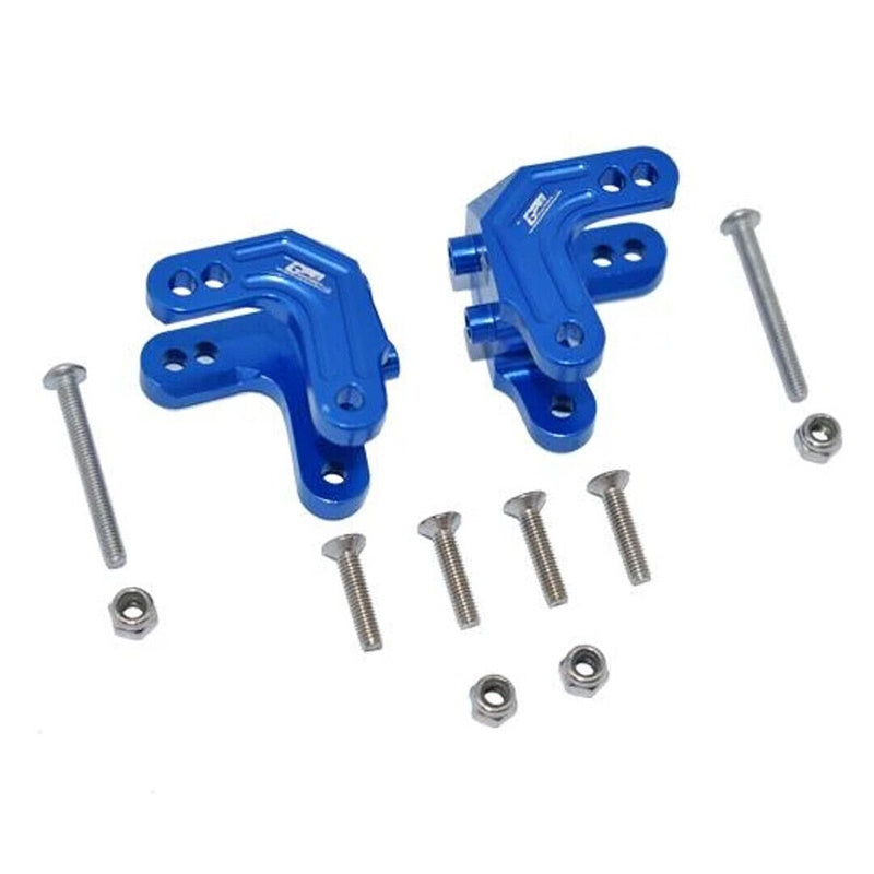 GPM Racing LMT028F/R-B Aluminum Front Or Rear Shock Mount Blue : Losi 1/8 LMT