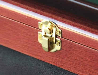 Very Large Challenge Coin Display Case in Cherry Wood Finish
