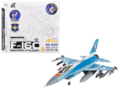 Lockheed F-16C Fighting Falcon Fighter Aircraft "309th Fighter Squadron 56th Operations Group Wild Ducks" (2022) United States Air Force 1/72 Diecast Model by JC Wings  free shipping USA