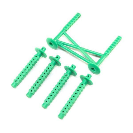 Losi LOS241045 Rear Body Support and Body Posts Green LMT