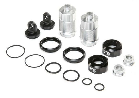 Losi LOS253026 Shock Body Set Silver /Fox Caps (2) Desert Buggy XL-E 2.0