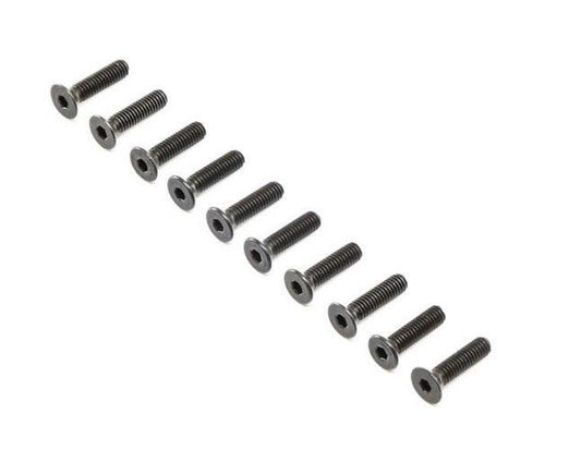 Losi Flat Head Screw Steel Black Oxide M4 x 16mm (10) Super Baja Rey 8XT / XTE