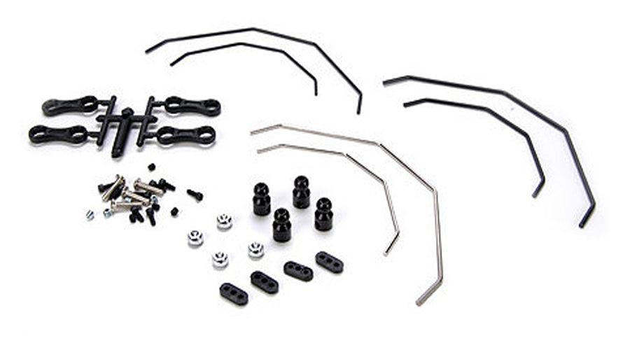 Losi LOSB2222 Front/Rear Sway Bar Kit: 10-T