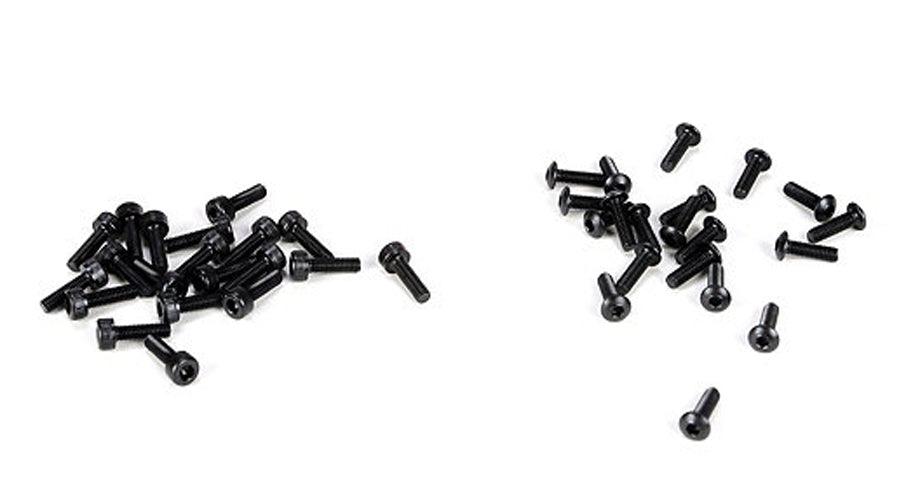 Losi LOSB6450 Wheel Screw Set, 3x10mm BH & Cap (20ea): 5IVE-T