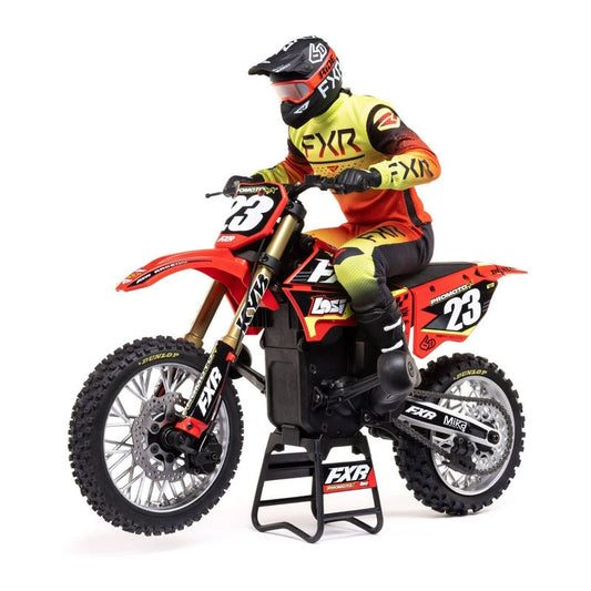 LOSI LOS06000T1 1/4 Promoto-MX Motorcycle RTR, FXR, Red