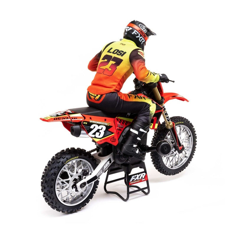 LOSI LOS06000T1 1/4 Promoto-MX Motorcycle RTR, FXR, Red