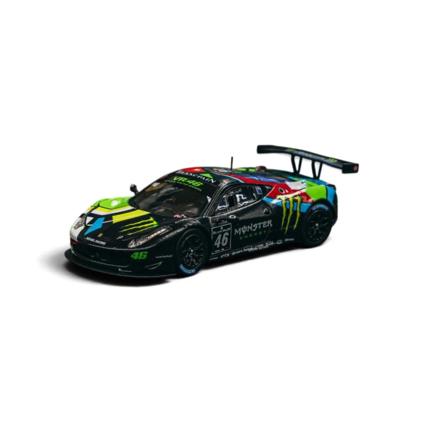 Tarmac Works Hobby64 Ferrari 458 Italia GT3 Blancpain Endurance 2012 V. Rossi 1:64 T64-073-12BGT46M