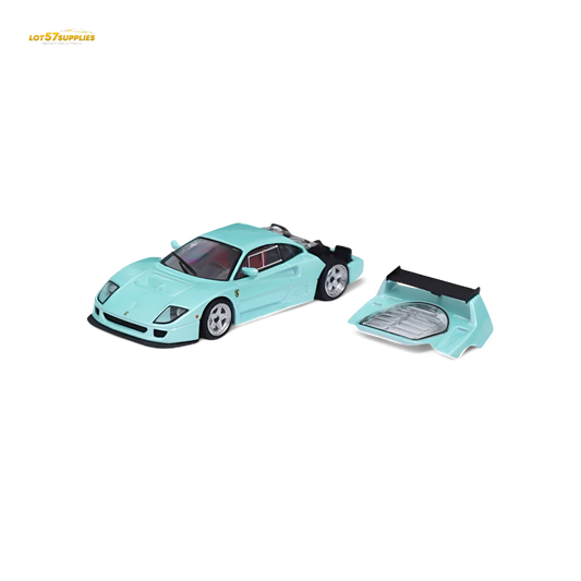 Stance Hunters Ferrari F40 LM Light Aqua Green 1:64