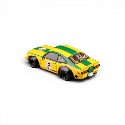 INNO64 Mazda RX-3 Savanna LBWK Yellow Green #3 1:64