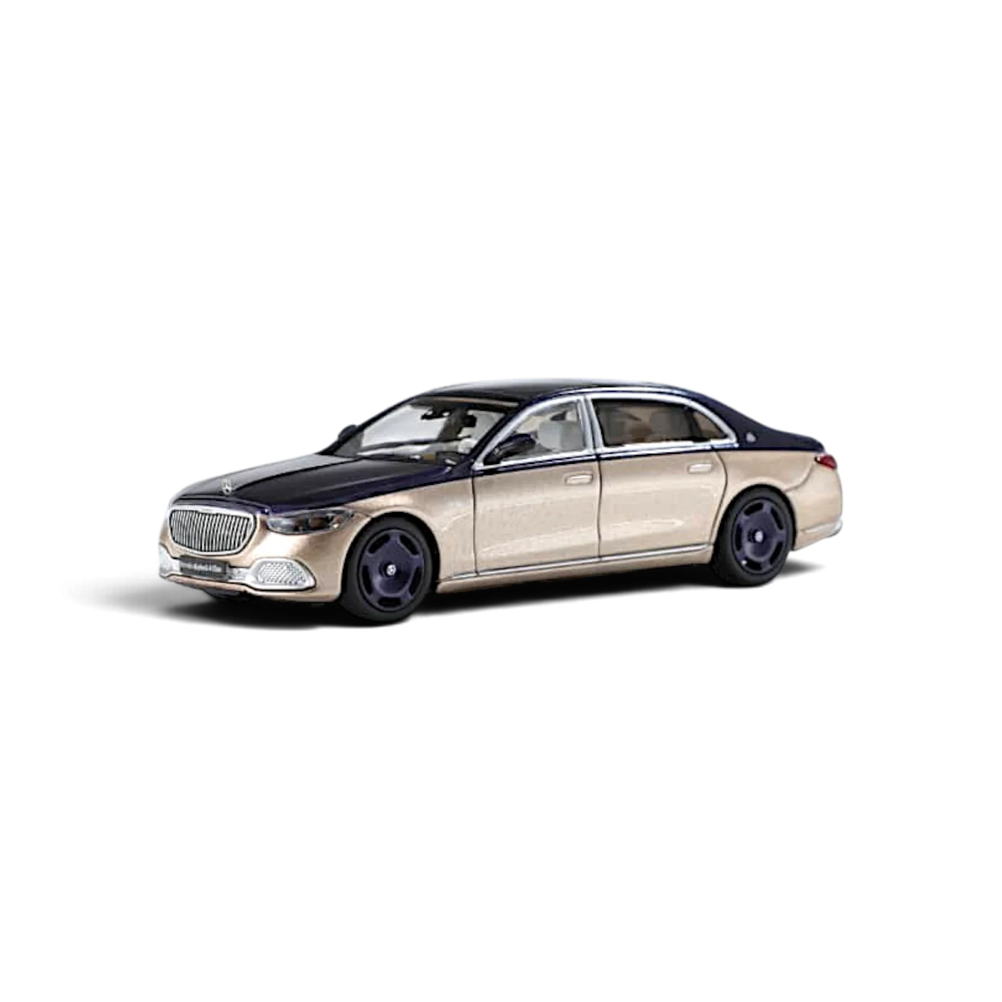 AR BOX 2021 Mercedes-Benz Maybach W223 Blue-Gold 1:64
