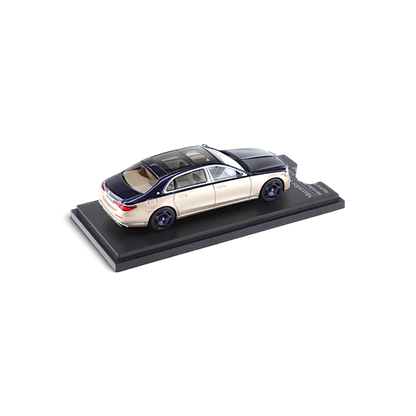 AR BOX 2021 Mercedes-Benz Maybach W223 Blue-Gold 1:64