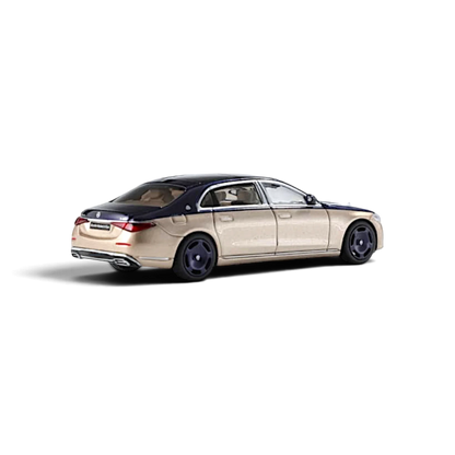 AR BOX 2021 Mercedes-Benz Maybach W223 Blue-Gold 1:64