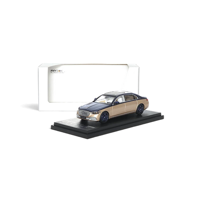 AR BOX 2021 Mercedes-Benz Maybach W223 Blue-Gold 1:64