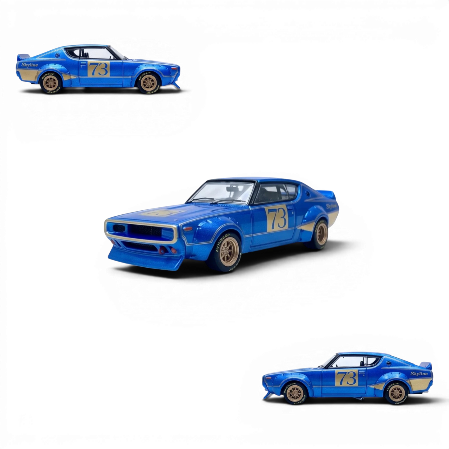 INNO64 Nissan Skyline 2000 GT-R KPGC10 Racing Concept Blue 1:64