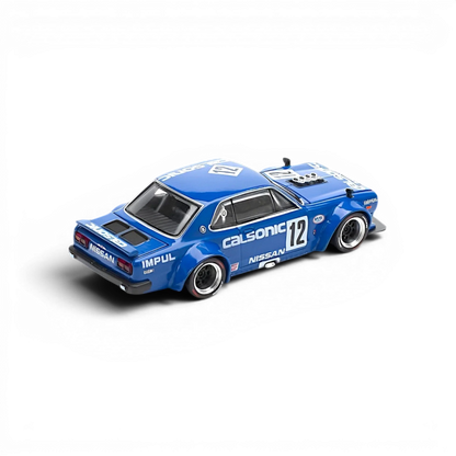 (Pre-Order) PopRace Skyline GT-R V8 Drift (Hakosuka) Calsonic Blue 1:64