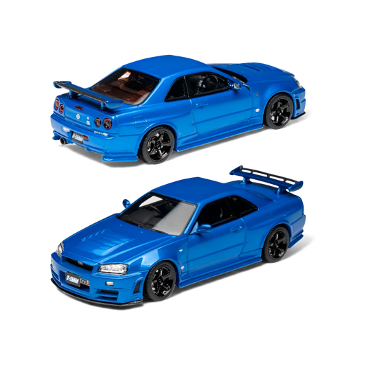 Cars' Lounge Nissan Skyline GT-R R34 Z-TUNE Bayside Blue 1:64