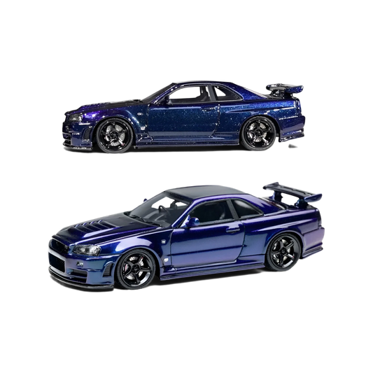 Cars' Lounge Nissan Skyline GT-R R34 Z-TUNE Midnight Purple 1:64