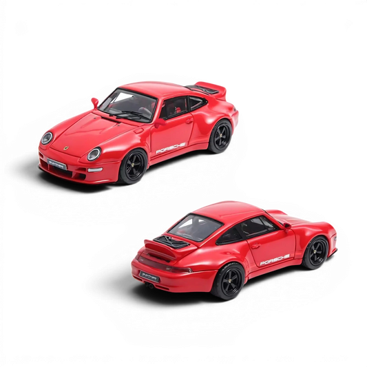 Flame Model Porsche 911 Gunther Werks 400R Solan Red 1:64