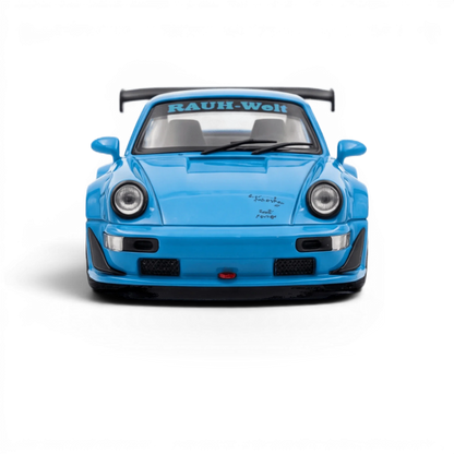 Mini Station Porsche 911 964 RWB HIDEYOSHI blue 1:64