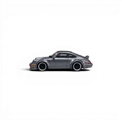 CM Model Porsche 964 Widebody Metallic Gray 1:64