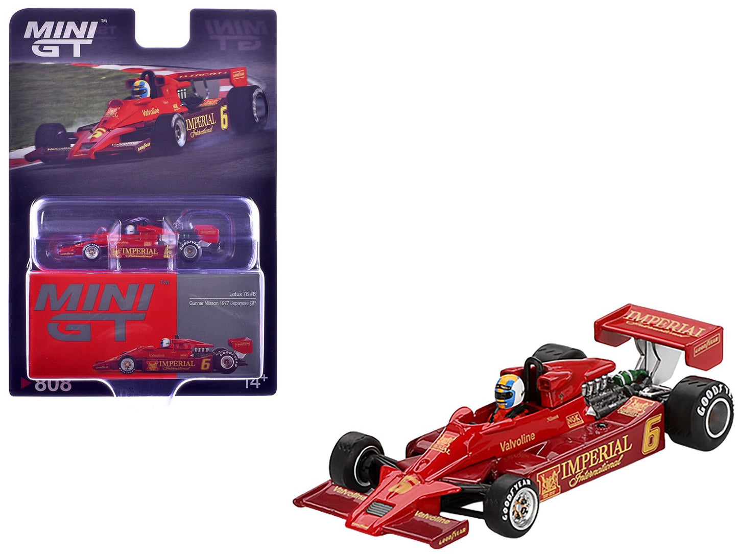 Lotus 78 #6 Gunnar Nilsson "John Player Team Lotus" Formula One F1 "Japanese GP" (1977) Limited Edition 1/64 Diecast Model Car by Mini GT  free shipping USA