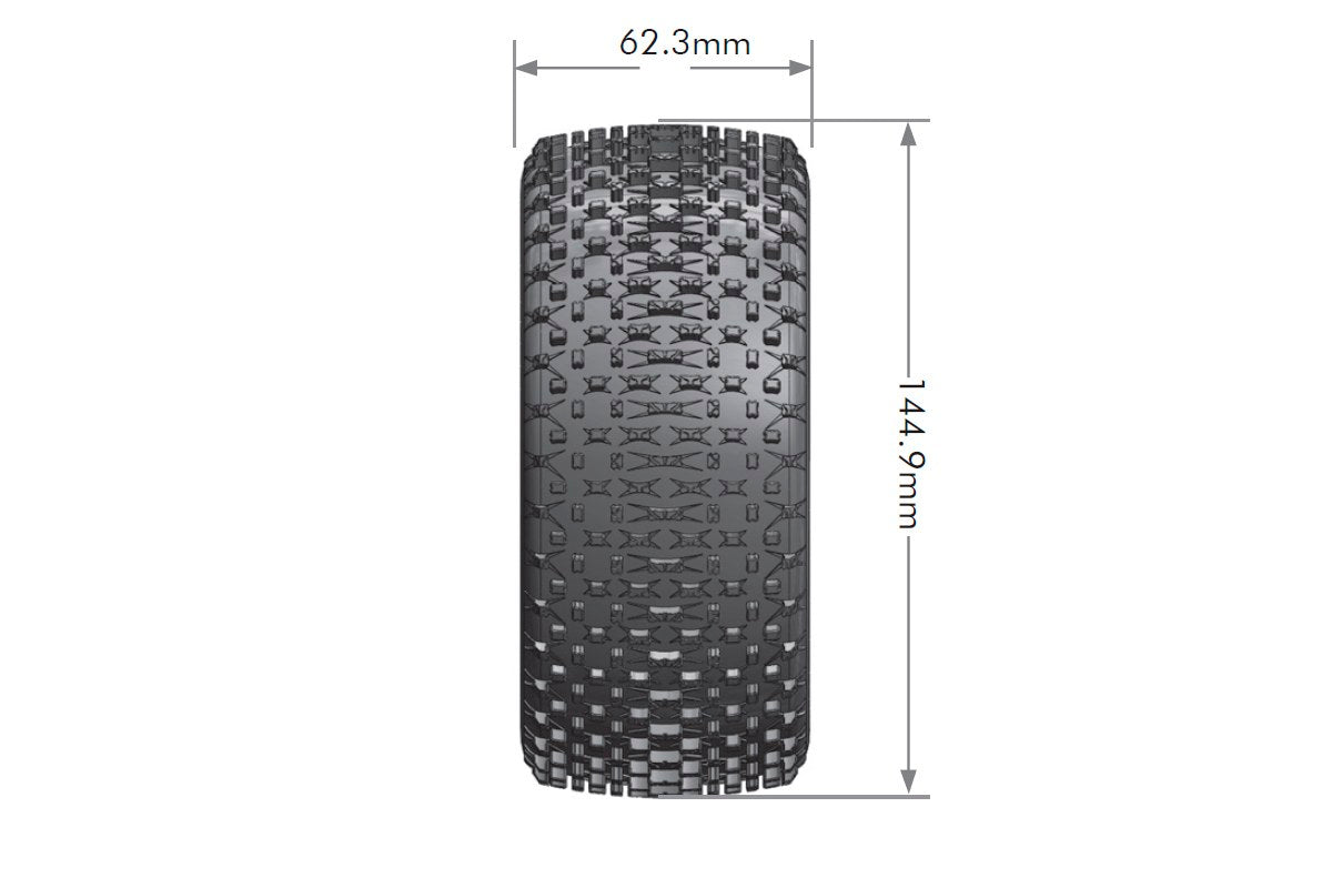 Louise R/C T-Pirate 1/8 Off Road Truggy Tires, Super Soft, Unmounted LT3134VI