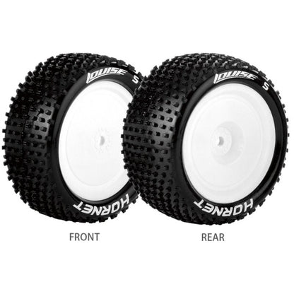 Louise R/C E-Hornet 1/10 4WD Front Buggy Tire Soft, 12mm Hex, Mounted LT3170SWKF