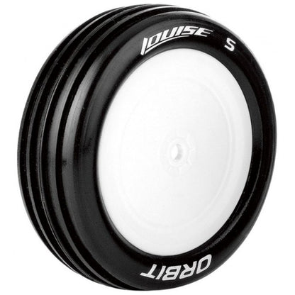 Louise R/C E-Orbit 1/10 2WD Front Buggy Tire, Soft, Mounted on White LT3182SWLF