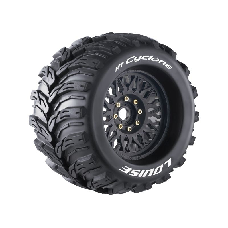 Louise RC MT-Cyclone Sport Compound 1/8 3.8 Monster Truck MFT Belted Tires, 0" & 1/2" Offset, LT3220X