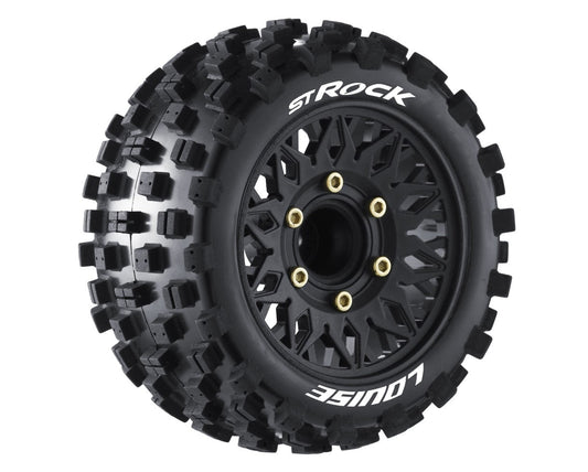 Louise R/C ST-Rock 1/10 Stadium Truck Tires, Soft, 0 & 1/2' Offset H LT3273SX